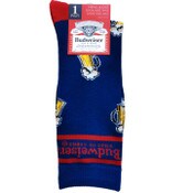 Wholesale - 1pr BUDWEISER NAVY/RED MEN CREW SOCKS SIZE 10-13 C/P 60, UPC: 194382039199